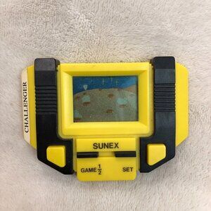 Vintage Sunex Challenger Handheld Game Shooting Game & Watch (Untested As-Is)